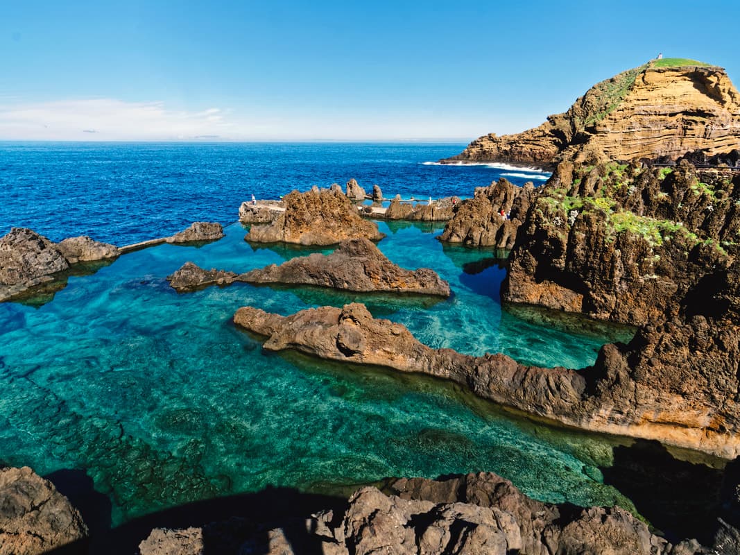 Natural volcanic swimming pools at Porto Moniz